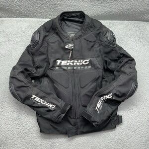 Teknic 8011 Supervent Pro Mesh Mens USA 42 Motorcycle Riding Jacket w/ Speedhump